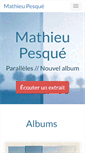 Mobile Screenshot of mathieu-pesque.com