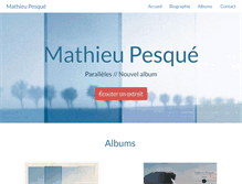 Tablet Screenshot of mathieu-pesque.com